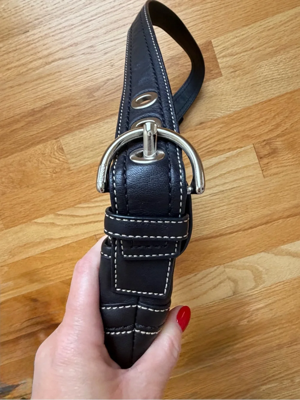 Vintage 2007 Coach Soho Leather Buckle Flap Shoulder Bag